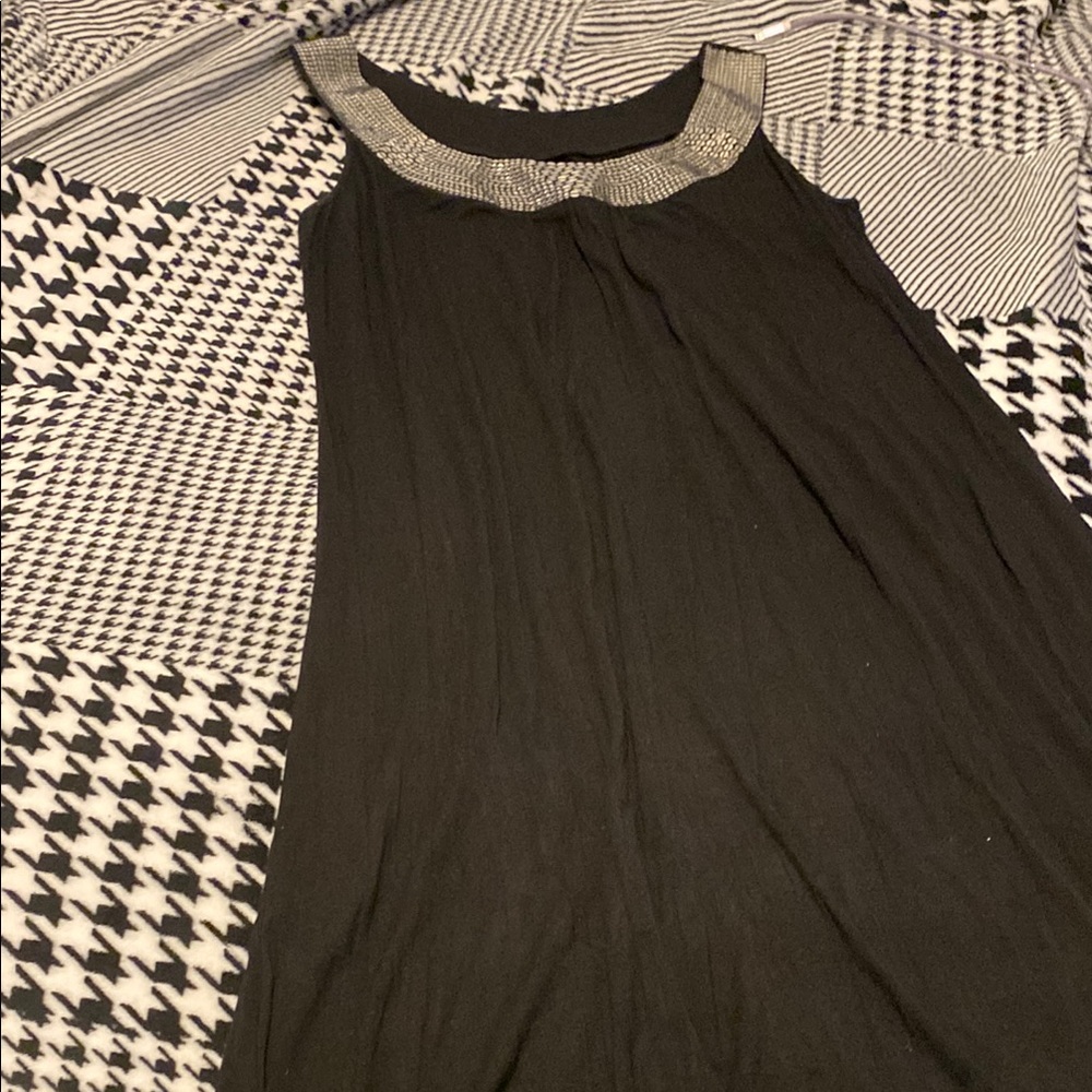 Ninety Black Dress with Silver Accents